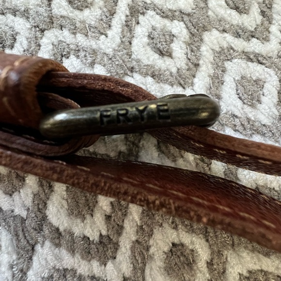 The Frye Company Artisan Foldover Crossbody Leather Bag/Purse. Cognac, Brown. - Picture 4 of 10